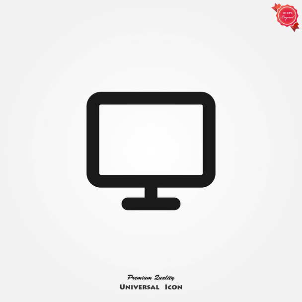 Desktop computer screen icon, vector illustration   - Vector, Image