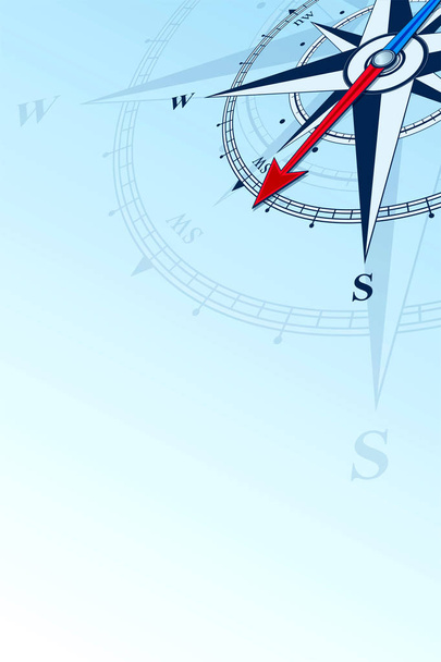 Kompass Südwest Hintergrund Illustration - Foto, Bild