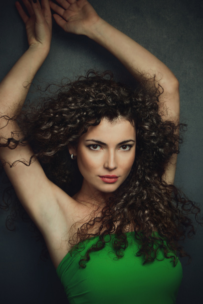 curly hair woman - Photo, Image