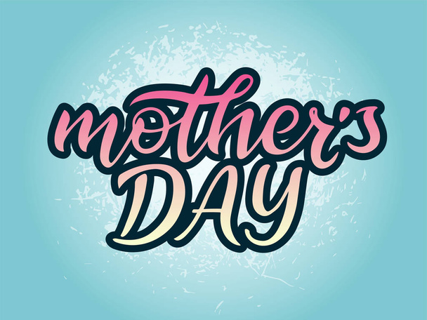 Mother's day handwriting lettering. Simple vector text - Vektor, kép