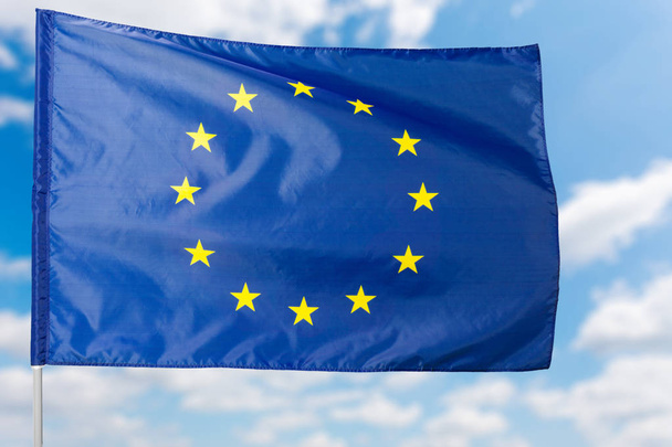 european flag close up - Fotó, kép
