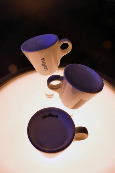 Original Lavazza italian espresso coffee cups Turin Italy April 12 2018 - Photo, Image