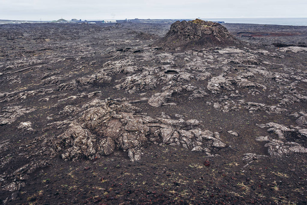 Área vulcânica chamada Stampar na Península de Reykjanes, na Islândia
 - Foto, Imagem