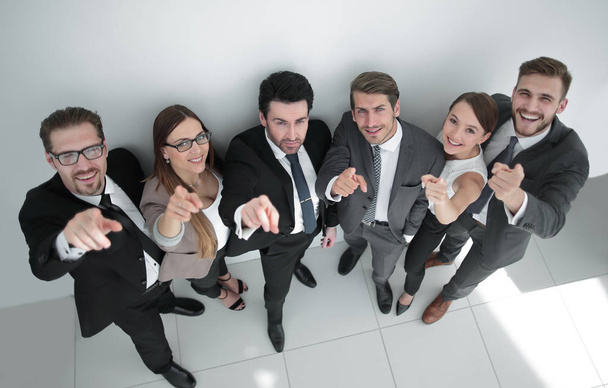 Happy business group pointing at the camera - Fotoğraf, Görsel