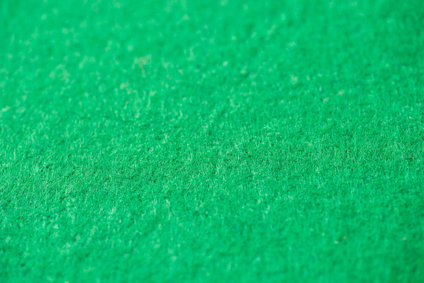 grüne Farbe Filz Makro Hintergrund Textur selektiver Fokus - Foto, Bild