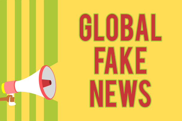 Написання текстів Global Fake News. Концепція значення Фальшива інформація Журналістика Брехня Дезінформація Порожнє посилання на сценарій Ідея оголошення публічного спікера
 - Фото, зображення