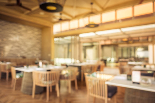 Abstract blur and defocused restaurant buffet in hotel resort for background - Photo, Image