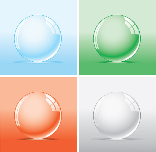 Glass balls - Vector, Image