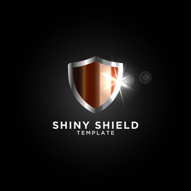 Illustration of luxury shield graphic design template - ベクター画像
