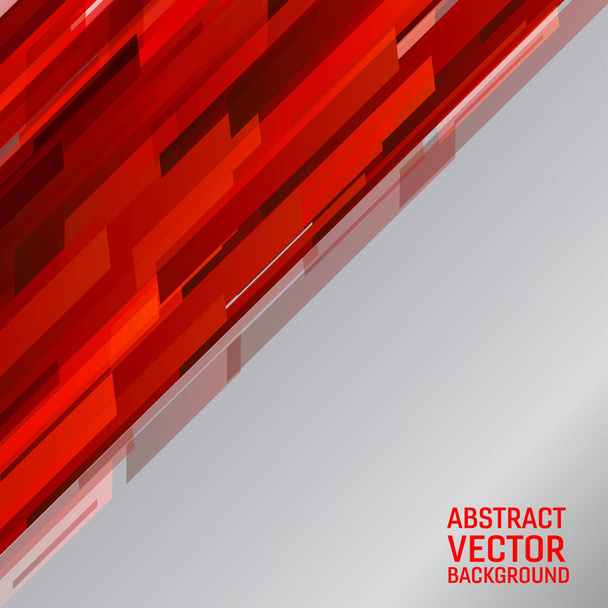 Vector geometric light red color illustration graphic abstract background - Vector, imagen
