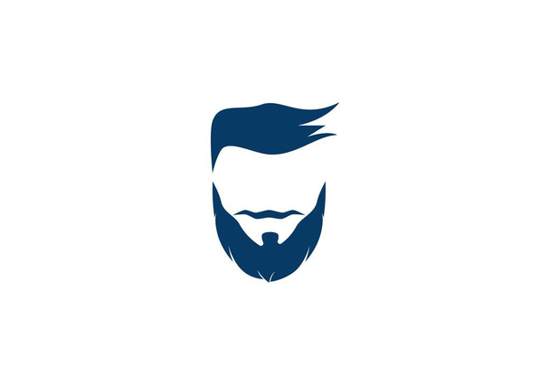 Modelo de ícone de vetor de logotipo de barba
 - Vetor, Imagem