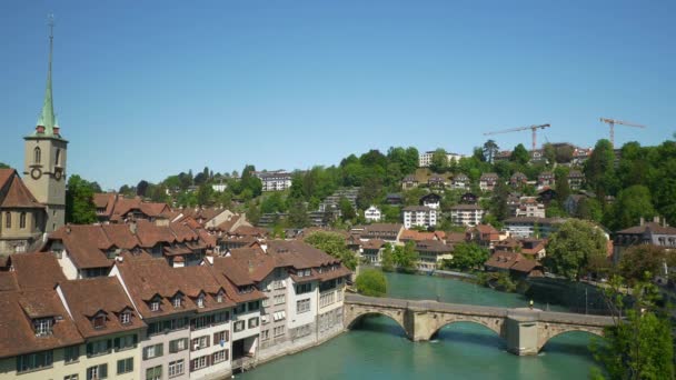 4k Images du panorama du paysage urbain bernois, Suisse
   - Séquence, vidéo