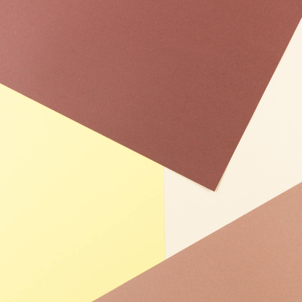 Colorful soft brown, beige and yellow paper background. - Foto, afbeelding