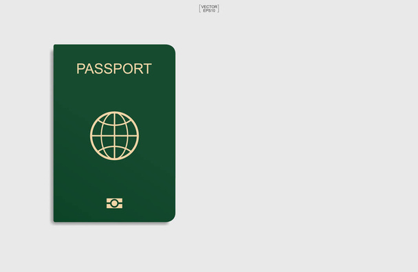 Pasaporte aislado sobre fondo blanco. Ilustración vectorial
. - Vector, imagen