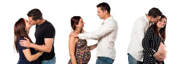 Pregnant woman with her husband - Valokuva, kuva