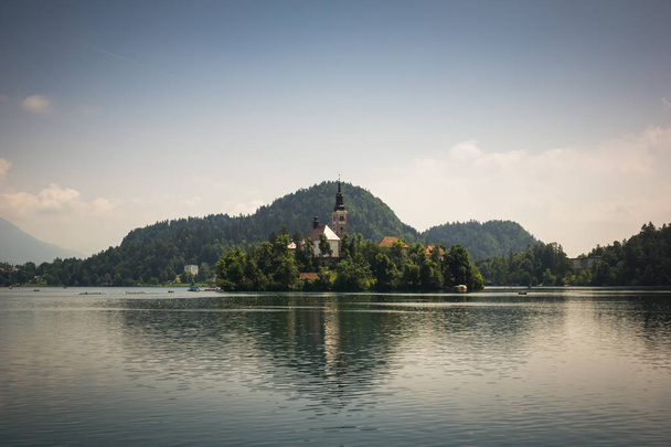 Church on the island on Lake Bled, Slovenia - Photo, Image