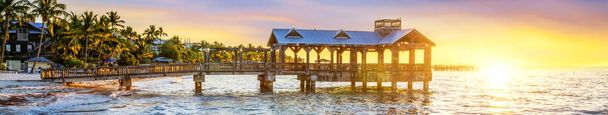 Pier at the beach in Key West, Florida USA  - Photo, Image