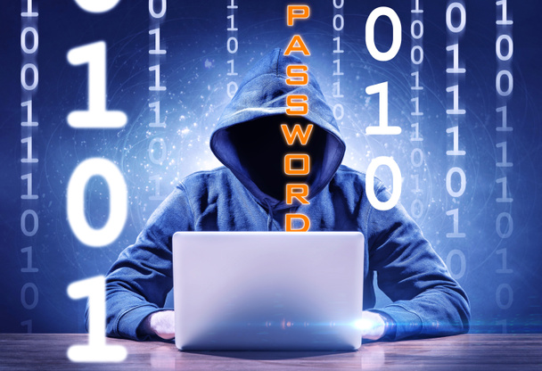 hacker is trying too steal a password - Φωτογραφία, εικόνα
