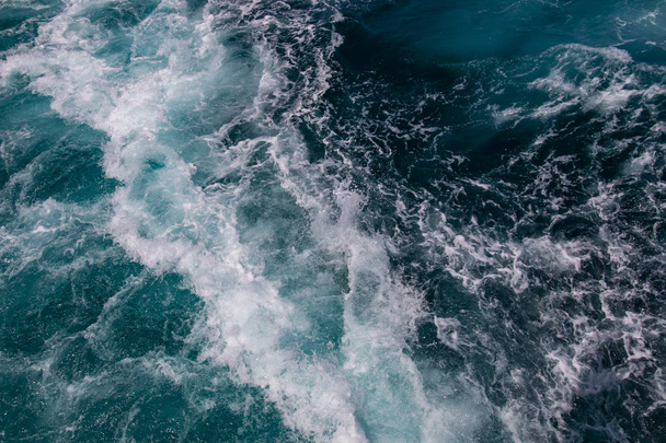 Oceaan, zee oppervlaktewater in de blauwe oceaan, achtergrond, meer opties In mijn Portfolio  - Foto, afbeelding
