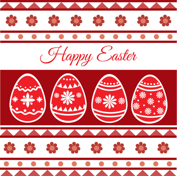 Happy Easter Card - Vector Illustration - Vector, Image