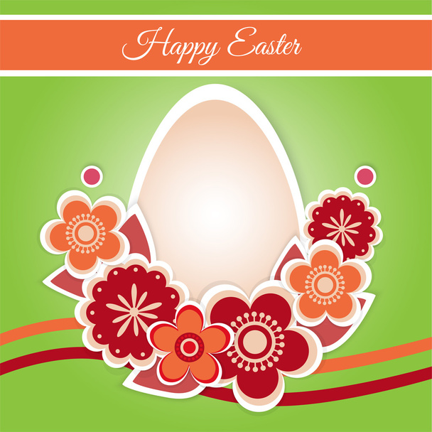 Happy Easter Card - Vector Illustration - Vecteur, image