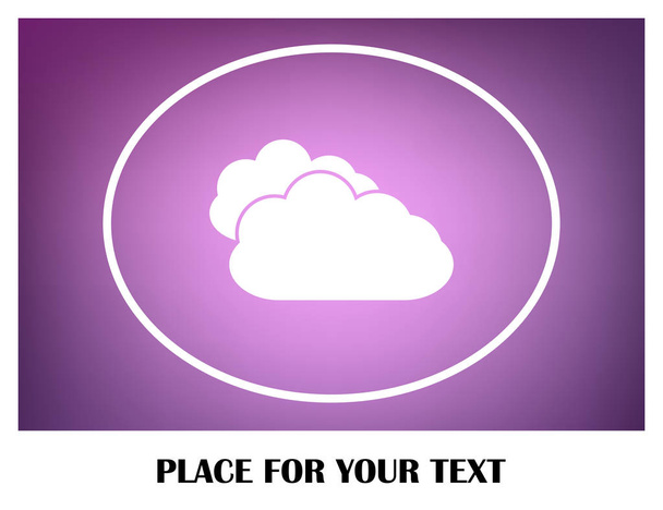 Imagen vectorial de dos nubes para ser utilizada en aplicaciones web
 - Vector, imagen