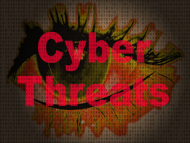 Cyber-Sicherheitsbedrohungen Cyber-Kriminalität Risiko 2d Abbildung zeigt Schwachstelle bei der Verletzung krimineller Daten und Systemwarnung - Foto, Bild