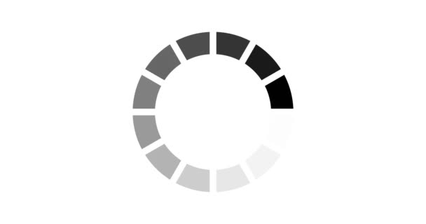 animation - icône cercle de chargement sur fond blanc
 - Séquence, vidéo