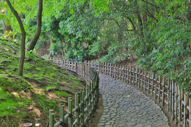 Ritsurin ogród Kagawa Prefektura w Japonii - Zdjęcie, obraz