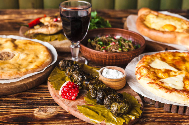 beautiful restaurant Georgian cuisine - Фото, изображение