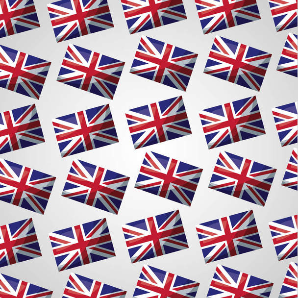 Vlajka země Velká Británie - Vektor, obrázek