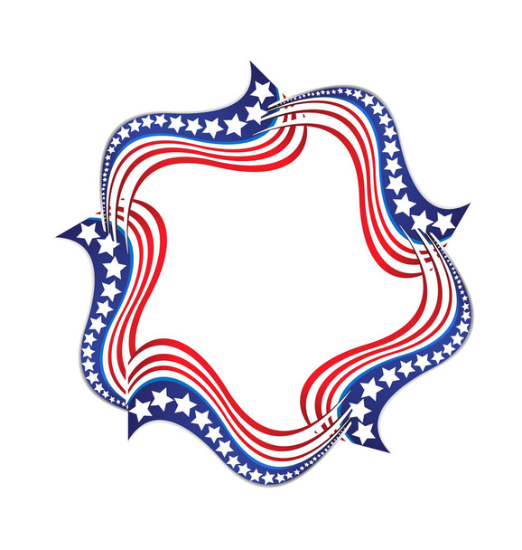 EE.UU. bandera estrella logotipo rayas diseño elementos vector icono
 - Vector, Imagen