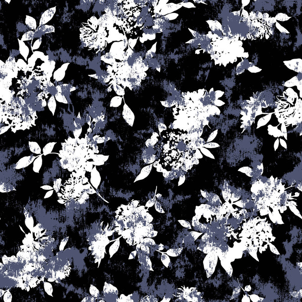 Flower illustration pattern,I designed a flower,This painting continues repeatedly seamlessly, - Διάνυσμα, εικόνα