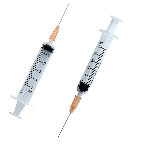 hypodermic needle(injection needle) isolated on white background  - 写真・画像