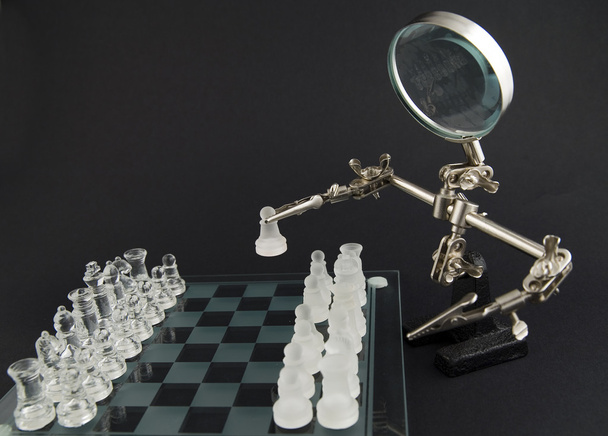 Glass chess - let's play - Photo, Image
