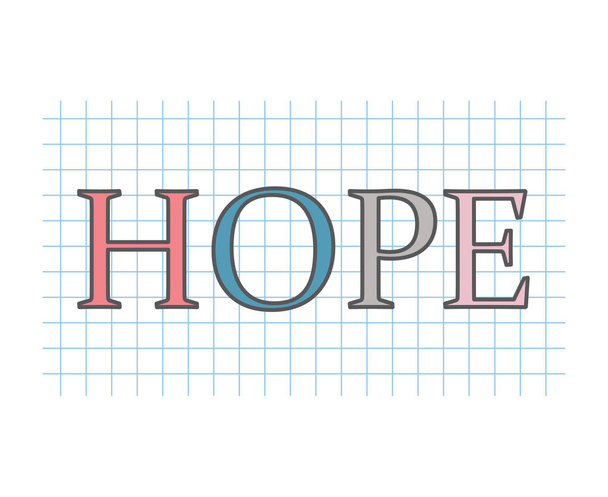 Концепт надежды - векторная иллюстрация
 - Вектор,изображение