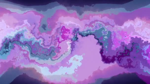 digitális viharos, mozgó színes absztrakt festészet varrat nélküli hurok animációs háttér új egyedülálló minőségű művészeti elegáns színes örömteli hűvös szép mozgás dinamikus gyönyörű videofelvétel - Felvétel, videó