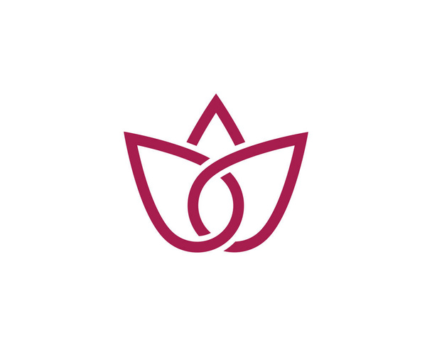 Kauneus Vektori Lotus kukkia suunnittelu logo Malli kuvake - Vektori, kuva
