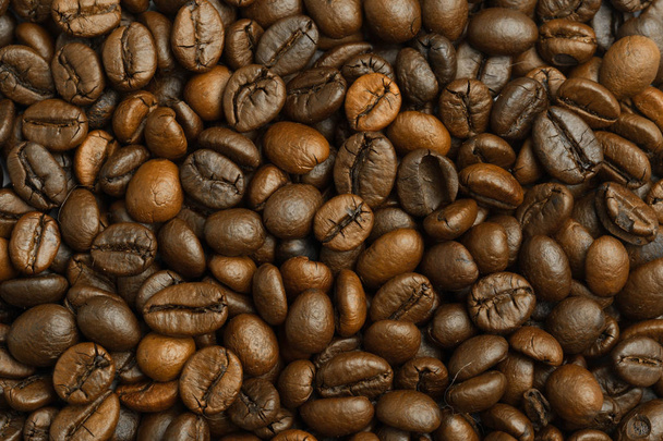 roasted coffee beans texture backgroud - Foto, immagini