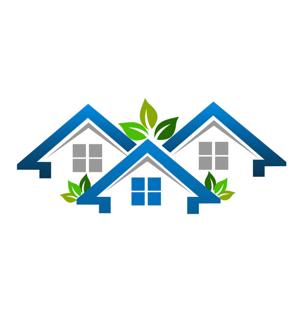 Home real estate business vector logo design illustration - Vector, Image