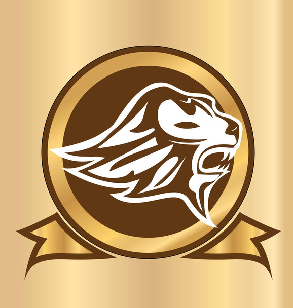 emblema testa di leone isolato logo vettore
 - Vettoriali, immagini