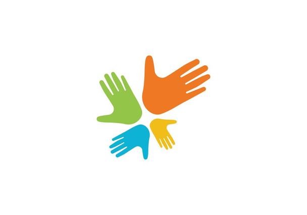 Vektorová ikona šablony loga pro ruční péči - Vektor, obrázek