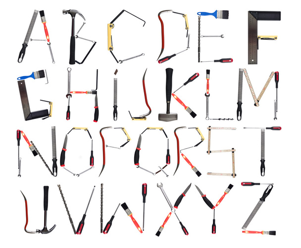 az eszközök által alkotott ábécé - Fotó, kép