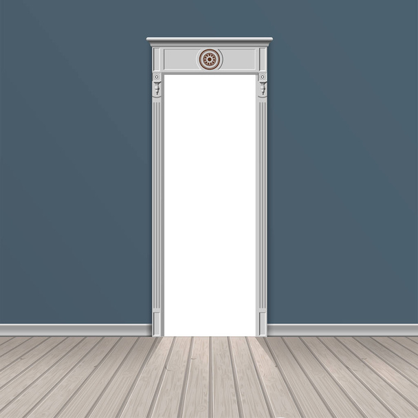 prázdné místnosti otevřenými dveřmi - Vektor, obrázek