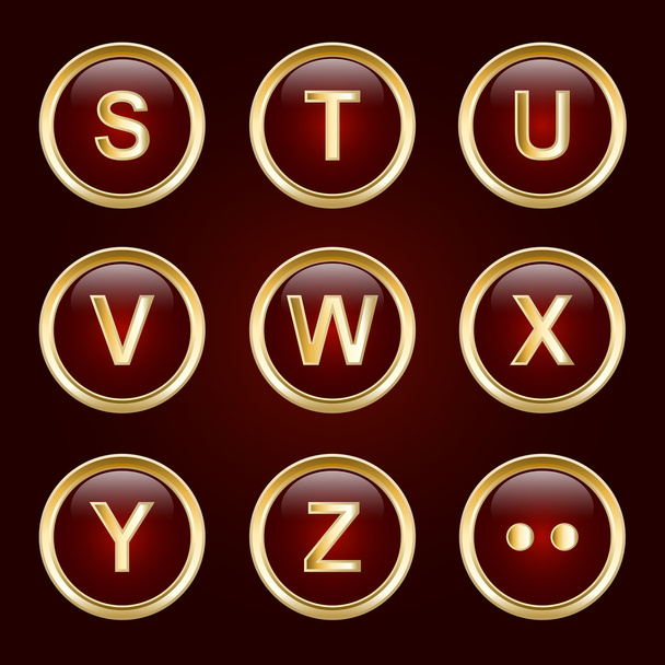 brieven set 3 - Vector, afbeelding
