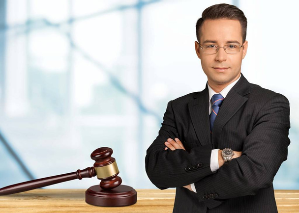 Handsome Caucasian lawyer - Photo, image