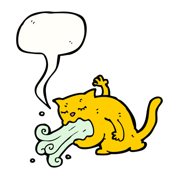 pahanhajuinen hengitys kissa sarjakuva
 - Vektori, kuva