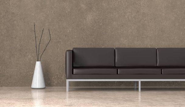 Interior design modern bright room with sofa - Foto, Bild