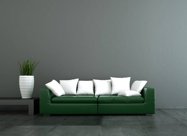 Interior design modern bright room with sofa - Zdjęcie, obraz