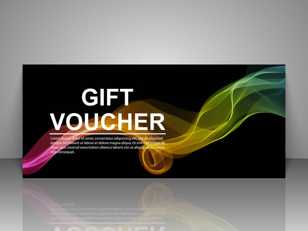 Vector gift voucher template. - Vector, Image